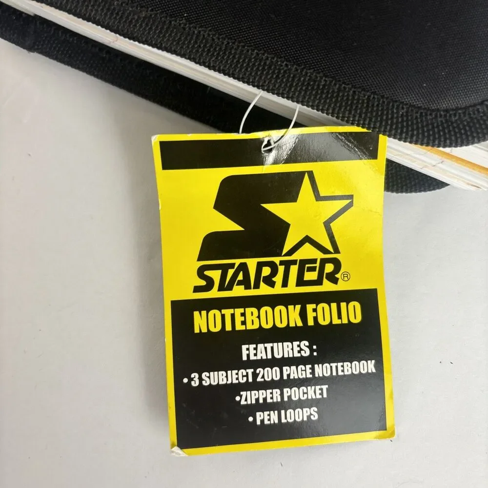 Vintage Starter Notebook in Nylon Folio with Hook Loop Closure